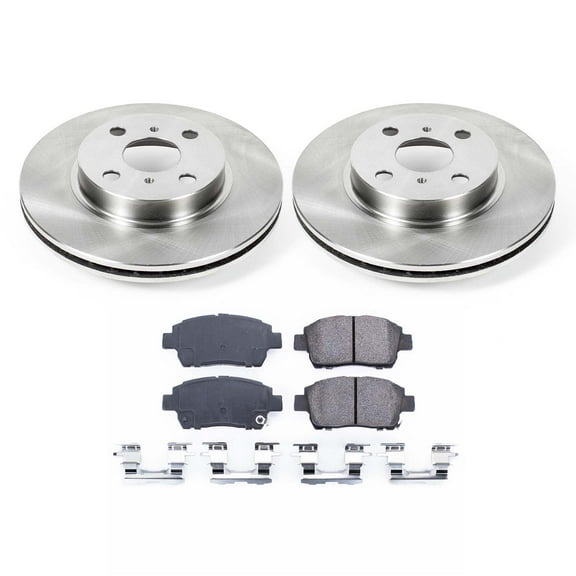 Ultimate Brakes Front Ceramic Brake Pad and Rotor Kit with Hardware WM80729