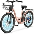 thumbnail image 4 of MOONCOOL Electric Bicycle for Adults 350W , 7-Speed Ebike with 36V 10.4Ah Removable Battery， 40 Miles Range , 20 mph Electric Commuter Bike for Women Men, Certified to UL 2849 by SGS, 4 of 8