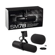 SM7B Cardioid Dynamic Vocal Microphone, Black