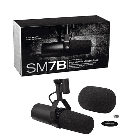 SM7B Cardioid Dynamic Vocal Microphone, Black