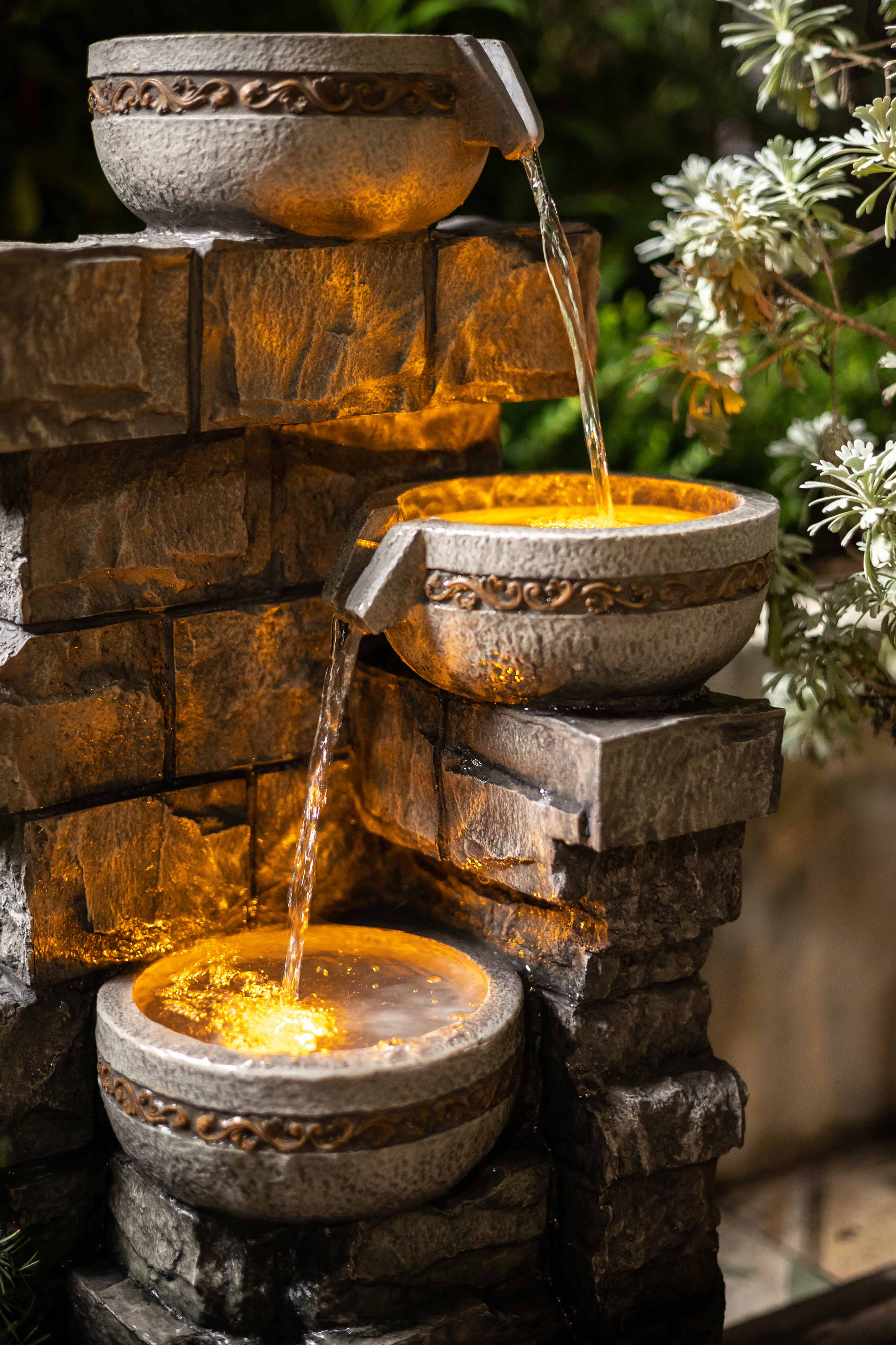 Create a Serene Outdoor Oasis with Our Beautiful Garden Fountains Outdoor - Relax to Soothing Sounds of an Outdoor Water Fountain