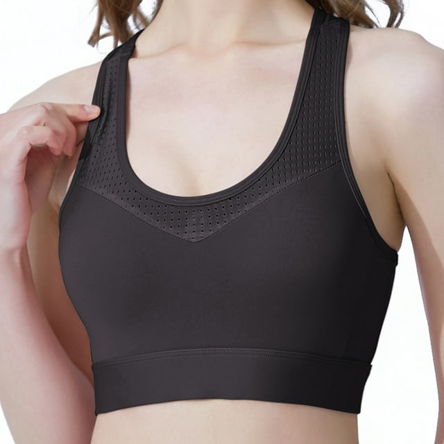 cfhntfmh Sports Bras for Women Seamless High Impact Support Racerback Bra No Underwire Bras for Running Workout
