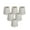 White - 6 Pack, variant on Royal Designs, Inc. Pleated Empire Chandelier Shade CS-109BG-6, Beige, 2 x 3.5 x 3.5, Pack of 6