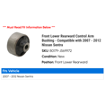 thumbnail image 2 of Front Lower Rearward Control Arm Bushing - Compatible with 2007 - 2012 Nissan Sentra 2008 2009 2010 2011, 2 of 2