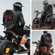 thumbnail image 4 of Mochila LED, Mochila Digital Con Múltiples Compartimentos Impermeables De Fibra De Carbono Para Motocicleta Para Paraguas, 4 of 7