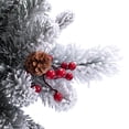 thumbnail image 4 of Haute Decor 4 Foot Pre-Lit Frosted Ashcroft Fir Potted Christmas Tree, 4 of 6