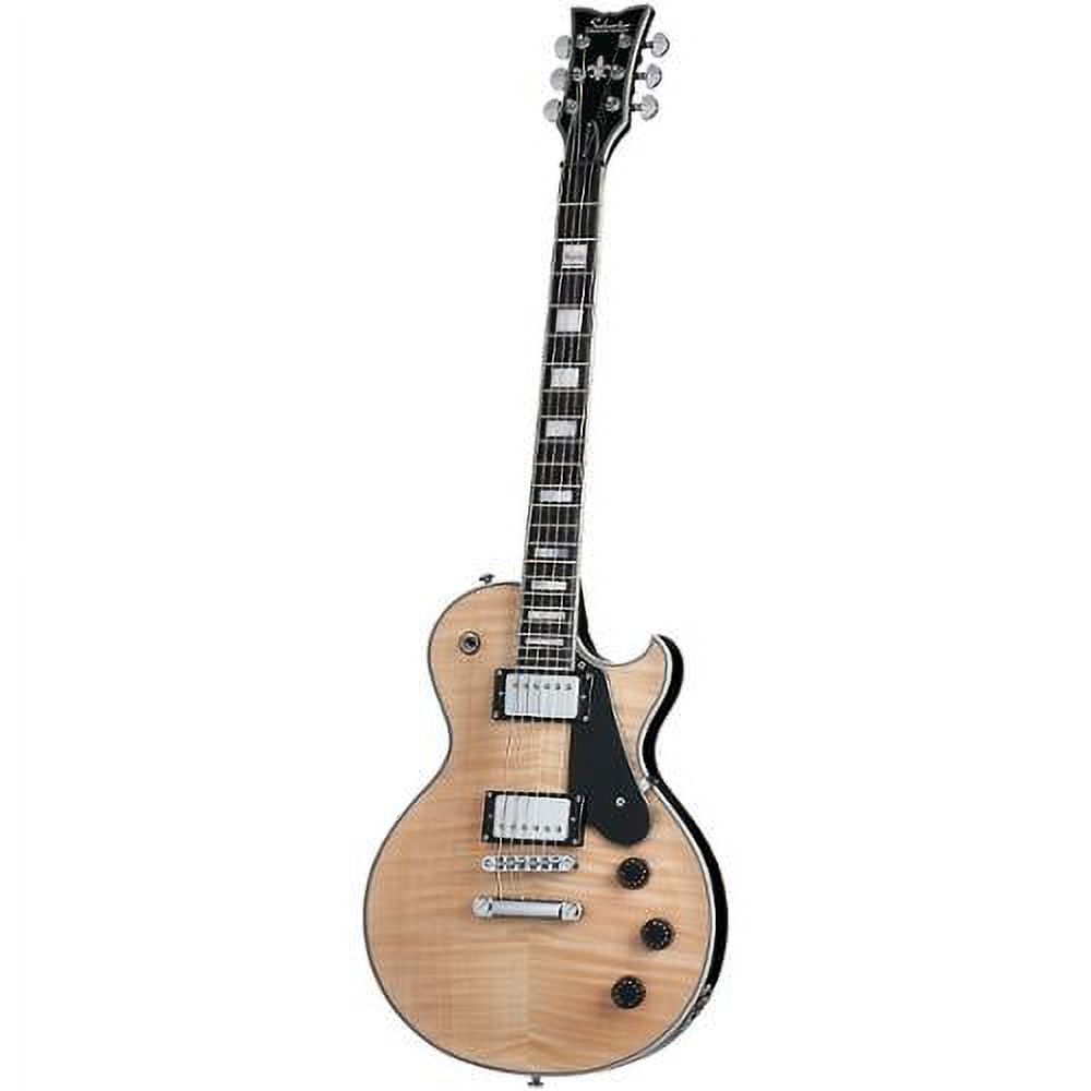 Schecter Solo-II Custom Singlecut Electric Guitat - Gloss Natural w/Black Back