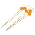 thumbnail image 3 of 100x Cocktail Sticks Drink Stirrer Snack Food Cupcake Picks For Wedding Parties Orange, 3 of 8