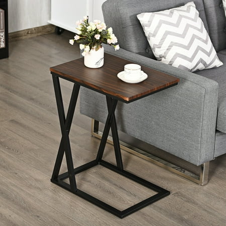 Ul Li Lightweight Portable Design Convenient To Moving Another Place Protective Pads Prevent Floor From Being Scratched Very Easy Assemble Along With An Instruction And S Covered Coating Iron Guarantee Ul Li Lightweight Portable Design, Snack Table For Sofa