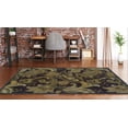 thumbnail image 2 of Linon Trio Lahour Polyester 8'x10' Area Rug in Aubergine & Green, 2 of 3