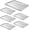 26 x18 Inch (6-Pack), variant on 6 Pack Aluminum Sheet Pan, NSF Listed Full Size 26 x 18 inch Commercial Bakery Cake Bun Pan, Baking Tray