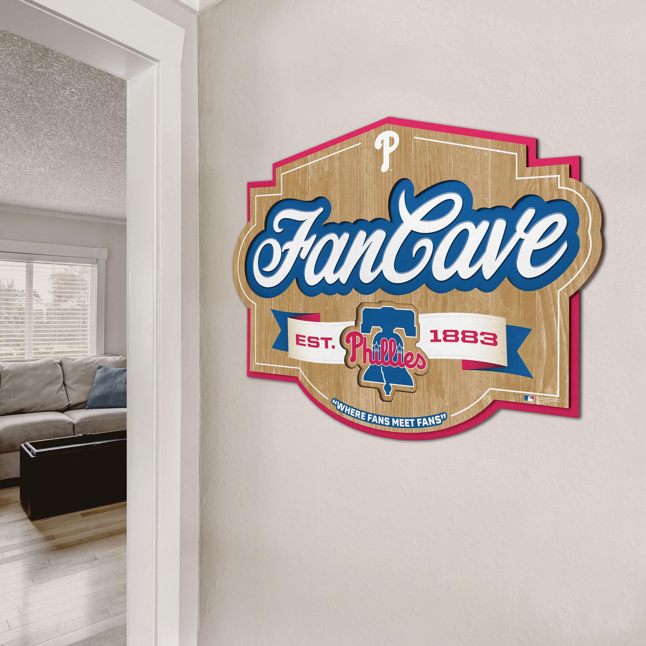 YouTheFan MLB Philadelphia Phillies Fan Cave Sign