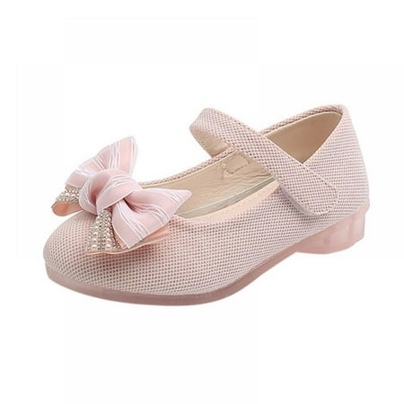 

Girls Dress Shoes Cute Bow Mary Jane Ballet Flats School Wedding Party Flat Shoes