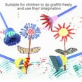 thumbnail image 4 of Koszal 4Pcs/Set Graffiti Sponge Premium Colorful Elastic Kids Drawing Doodling Sponges for Gift, 4 of 7