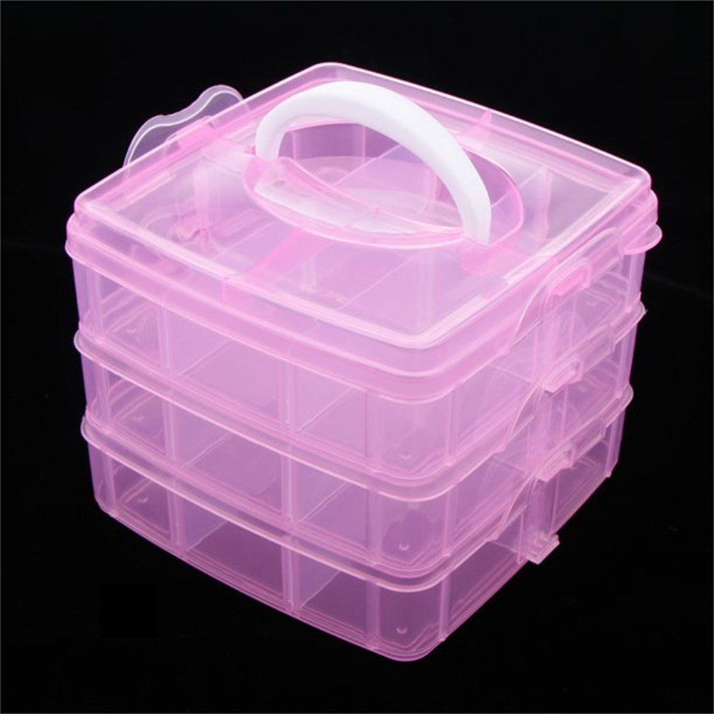 Keeper Spinner Stackable Storage Container with 12 Compartments, 3.8 Round  Diameter, 6 Storage Containers — Beadaholique