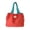Orange, variant on Lusa Foldable Tote Bag Fashion Color-Block Pull the Rope Closure Handbags Collapsible Packable Reusable Large Grocery Shopping Bags with Handles and Strap Casual Daily Use Yellow Large Size