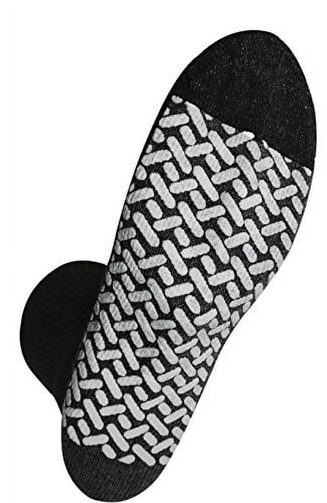 Diabetic Socks - Non Skid Hospital Loose Fitting Slipper Socks With Gripper Bottoms 2 Pack Savings - Gripper socks - Men's Size 13-15 (Black)