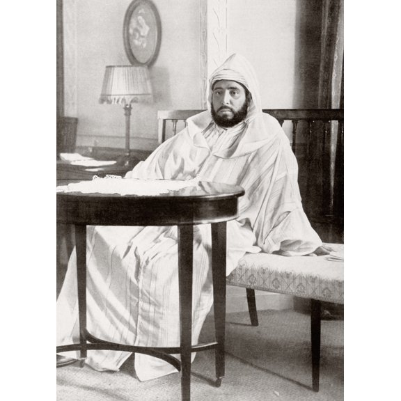 Abdelhafid Of Morocco (Or Mulai Abd Al-Hafiz) 1873 - 1937 Sultan Of Morocco From 1908 To 1912 As Member Of Alaouite Dynasty From La Esfera 1914 Canvas Art - Ken Welsh  Design Pics (24 x 34)