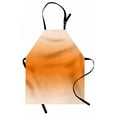 thumbnail image 1 of Ombre Apron Scorching Desert Sunny Hot Summer Season Inspired Design Digital Modern Art Print Image, Unisex Kitchen Bib Apron with Adjustable Neck for Cooking Baking Gardening, Orange, by Ambesonne, 1 of 3