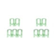 thumbnail image 4 of bedienty 5pcs Multi -function Wardrobe Space -saving Hanger Hook Coat Hook Plastic Closet Stack Hanger Rack Storage Wardrobe Organizer Green 2Set, 4 of 6