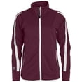 thumbnail image 3 of Holloway Sportswear S Womens Determination Jacket Maroon/White 229342, 3 of 5