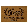 thumbnail image 2 of 1 Pc Floor Mat with Sayings Farm-House Coir Welcome Mat for the Front Door Decor Carpet, 2 of 7