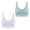 Light Blue2, variant on ameIAEA Womens 2 Pack Bras Wireless Seamless Sports Bras No Underwire Push Up Padded Bras
