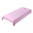 thumbnail image 1 of 2 Sábanas Para Mesa De Con Orificio, Funda De Cama De Premium Para SPA , Color Rosa, 1 of 8