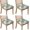 Pioneer Flower Floral, variant on Pioneer Flower Floral Print Pattern Seat Covers for Dining Room Chairs Set Of 4,Stretch Printed Washable Chair Seat Cover with Elastic Ties and Button,Removable Waterproof Couch Cushion Covers
