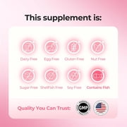 OxyEnergy Marine Collagen Peptides Supplement with Elastin, 60 Count