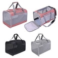 thumbnail image 2 of Pink Foldable Pet Carrier Bag with Breathable Mesh - Adjustable Shoulder Strap & Handles, Car Seat Compatible, 33lb Max Load, Polyester Material (P0210064#), 2 of 7