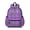 Purple and Black, variant on Purple and Black Checkered Pattern Backpack for School, Cute School Bag with Adjustable Shoulder Straps and Padded Back, 13.4"x11"x4.7"