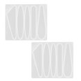 thumbnail image 2 of Silicone Barrette , Non-Permeable Heat-Resistant Dust-Proof 2Pcs Resin Molds, For Making Hair Clips DIY Jewelries Model A, 2 of 8