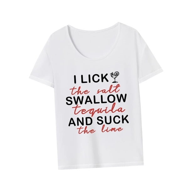 Camiseta de manga corta para mujer, camiseta sencilla con cuello redondo para deportes, viajes de oficina, regalo del día de San Valentín M