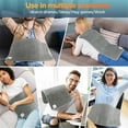 thumbnail image 1 of Heating Pad for Back Electric Heating Pad for Period Cramps Shoulder Pain Relief 10Heating Levels 4Gears Timing EU Plug, 1 of 5