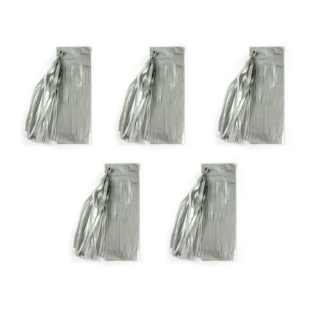Wweixi Transform Any Venue With Fuchsia Tassel Garland Party Decoration Reusable Paper Silver,Type24 14 inch