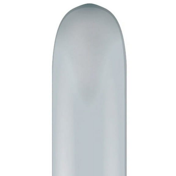 Pioneer Balloon Company 260Q Latex Balloons, Metallic Silver, Pack of 100