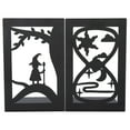 thumbnail image 2 of 2 sujetalibros de metal para escritorio, estantería para guardar libros, documentos, separadores y suministros para manualidades (reloj de arena Forest Elf), 2 of 14