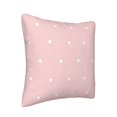 thumbnail image 2 of ZNDUO Square Home Decorative Throw Pillows, Corduroy Pink Heart pattern Couch Pillows, Throw Pillows for Bed, 20"x20", 2 of 8