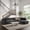 Grey, variant on MODERNLUXE 119" Curved Oversized Sectional Sofa, L-Shaped Cloud Sofa Couch with Deep Seat, Modern Chenille Upholstered Corner Sofa for Living Room & Apartment,Grey