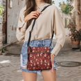 thumbnail image 5 of Tutolipy Waterproof PU Leather Shoulder Crossbody Bag for Travel Daily Use, PU Material Adjustable Strap Women's Shoulder Bag, Santa Snowman, 5 of 7