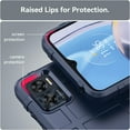 thumbnail image 6 of Slim Fit Phone Case for Motorola E22, Case for Moto E22i, Rugged Shield Case with Military Grade Shockproof Protection and Camera Lens Protection Cover for Moto E22/Moto E22i, HD Blue, 6 of 7