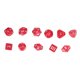 thumbnail image 3 of 15pcs Complete Polyhedral Dice Set Acrylic D3 to D100 Spherical Role Play Game Dice Set Party Supplies Red, 3 of 4