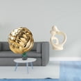 thumbnail image 2 of Figura de cerámica,Figura de cerámica con forma de bola de hilo y nudo,Escultura estética para oficina,estantería,decoración del hogar,Estatua abstracta,Estatua de resina para decoración, 2 of 8