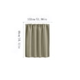 thumbnail image 3 of Blackout Curtain Short Thermal Insulated Panel,High-Density Rod Pocket Drape,Privacy Light Control Window Valance for Kitchen Cafe 52 x 18 in Mint Green, 3 of 5