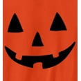thumbnail image 2 of Jack O' Lantern Pumpkin Halloween Costume Crewneck Sweatshirt Orange S, 2 of 4