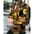 thumbnail image 1 of Nueva camisa que cambia de color para hombre con patrón de puntos de luz de estrellas de alta definición, moderna e informal, cómoda y transpirable., 1 of 6