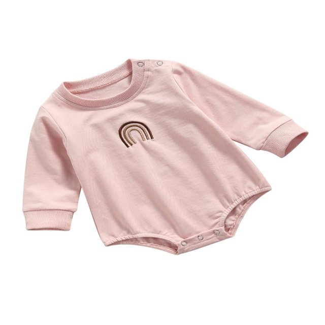 Chandail en Molleton à Col Rond pour Bébé Garçon Fille, Barboteuse à Manches Longues, Chandail Surdimensionné, Vêtements d'Automne
