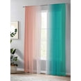 thumbnail image 4 of Sheer Curtains 108 Inches Long, Light Filtering Window Curtains for Living Room/Bedroom, Rod Pocket Voile Sheer Curtain Drapes, 52"W x 108"L, 2 Panels, 4 of 8