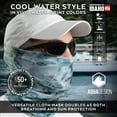 thumbnail image 4 of Aqua Design Fishing Hunting Masks Neck Gaiters for Men and Youth: UPF 50+ Sun Mask Protection: Camo Half Face Cover Balaclava Bandana: Liquid Purple size S, 4 of 7